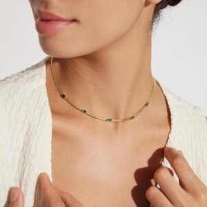 Collar Chapado En Oro, Acero Inoxidable 304 Estilos Simples - Imagen 3
