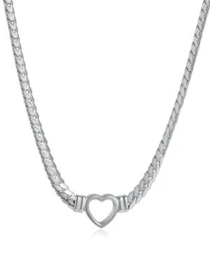 Collar Corazon Ahuecado – Oro 18K sobre Acero Inoxidable 304 - Imagen 4