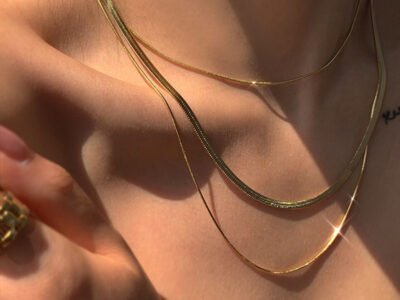 Collares en Capas – Moda Geometrica en Acero Inoxidable 304 Enchapado