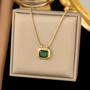 Collar Chapado En Oro, Acero Inoxidable 304 Estilos Simples - Imagen 3