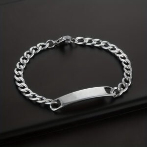 Pulseras De Cadena Estilo Simple Color Sólido Rectángulo Acero Inoxidable 304 Enchapado, Para Hombres y Mujeres - Imagen 3