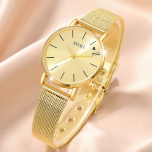 Reloj De Mujer Casual Forma De Corazon - Imagen 3