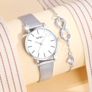 Reloj De Mujer Casual Forma De Corazon - Imagen 6