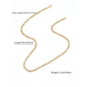 Collar Acero Inoxidable 201 para Hombres, Estilo Simple Estilo Clasico - Imagen 4