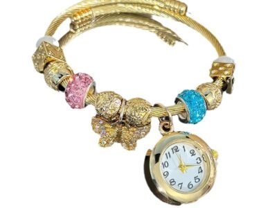 Pulsera Relojes De Mujer Elegante Glamour Flor Hebilla De Una Pieza Cuarzo