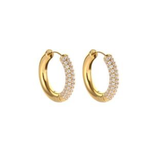 Aretes de Acero Quirurgico 316L – Color Solido, Estilo Simple Elegante - Imagen 5