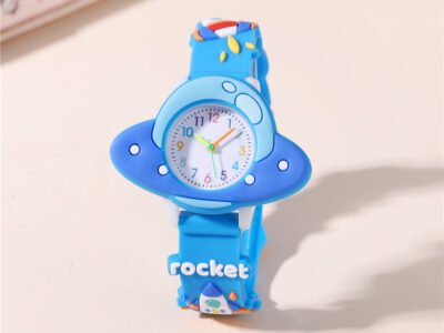Reloj de Cuarzo para Niños con Correa Gel De Silice Estilo Cohete
