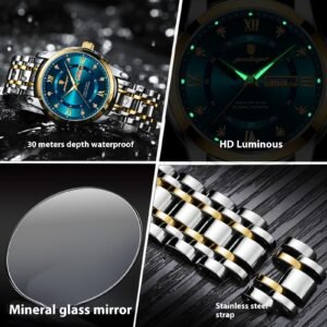 Reloj De Cuarzo Suizo Impermeable Luminoso Para Hombre - Imagen 6