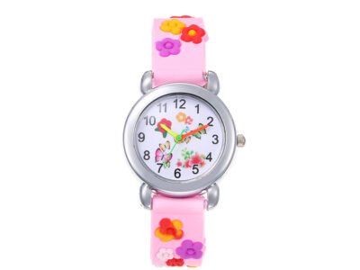 Reloj Para Niños Con Correa De Silicona, Pantalla Digital Analogica 3D De Dibujos Animados