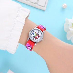Reloj Para Niños Con Correa De Silicona, Pantalla Digital Analogica 3D De Dibujos Animados - Imagen 3