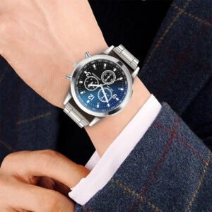 Conjunto de Reloj y Pulsera De Cuarzo Para Hombre Estilo Moderno - Imagen 3