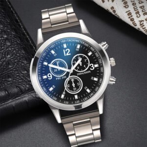 Conjunto de Reloj y Pulsera De Cuarzo Para Hombre Estilo Moderno - Imagen 5