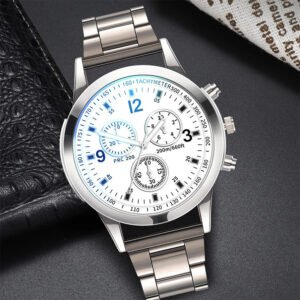 Conjunto de Reloj y Pulsera De Cuarzo Para Hombre Estilo Moderno - Imagen 6