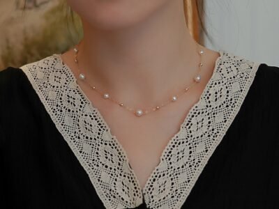 Collar de Perlas Naturales de Agua Dulce – Plata 925 con Cierre en Oro 18K