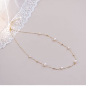 Collar de Perlas Naturales de Agua Dulce – Plata 925 con Cierre en Oro 18K - Imagen 4