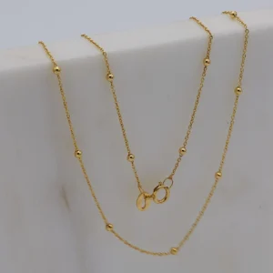 Collar Chapado En Oro, Acero Inoxidable 304 Estilos Simples - Imagen 4