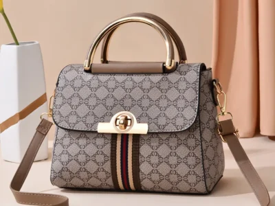 Bolso pequeño estilo vintage en cuero PU para mujer