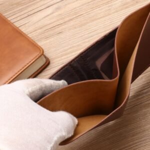 Billetera horizontal ultrafina para hombre, color solido - Imagen 7