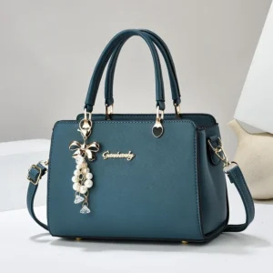 Bolso clasico para mujer con palabras decorativas