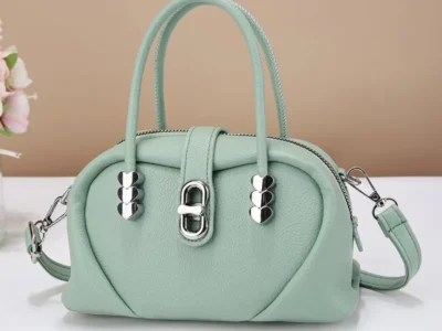 Bolso de hombro grande para mujer, estilo verano moderno color verde