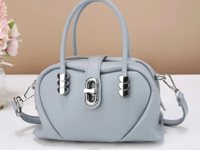 Bolso de hombro grande para mujer, estilo verano moderno color gris
