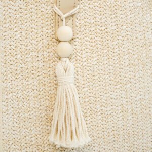 Bolso de hombro de paja tejida estilo frances para verano - Imagen 3
