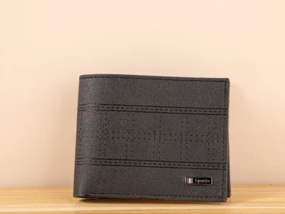 Billetera corta para hombre Color Negro