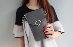 cartera de teléfono Bolsa de hombro para mujer Color Gris - Imagen 3